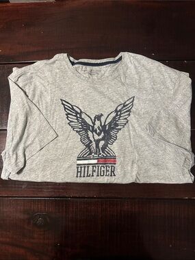 Tommy Hilfiger Men’s Gray Graphic Eagle Tee